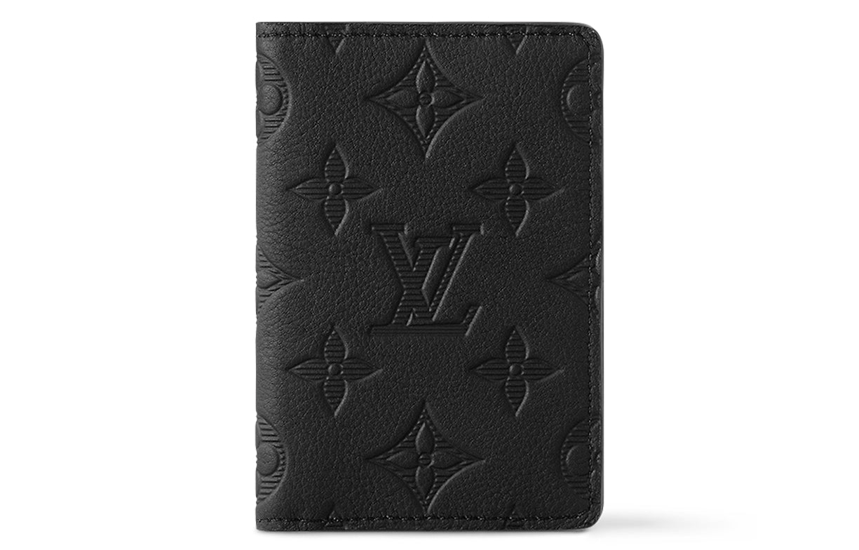LOUIS VUITTON Pocket Organizer Monogram Shadow Black