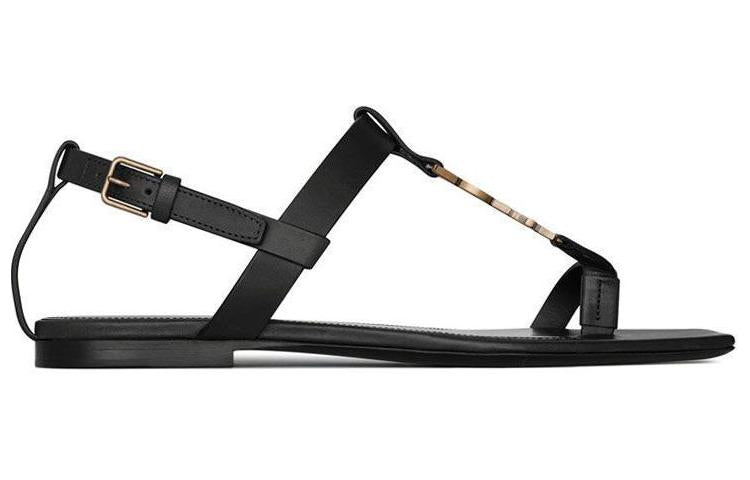 SAINT LAURENT Cassandra Leather Sandals