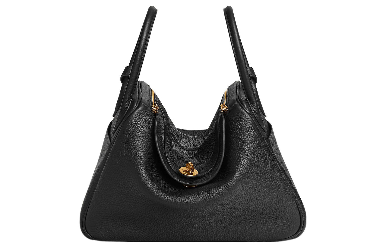 HERMES Lindy Clemence Bullock Leather Handbag, Shoulder Bag Women's