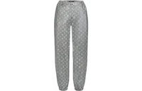 LOUIS VUITTON Knitted Sports Pants Women's Silver