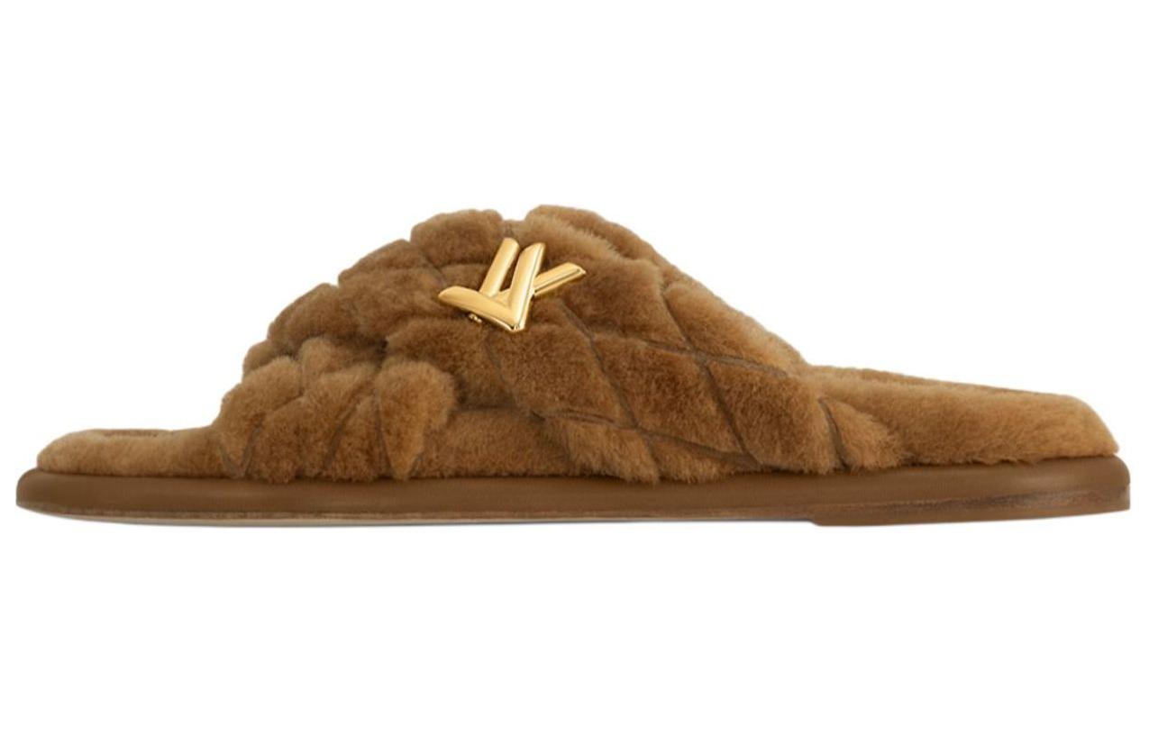 LOUIS VUITTON Bliss Slip Resistant Slide Slippers Women's Brown