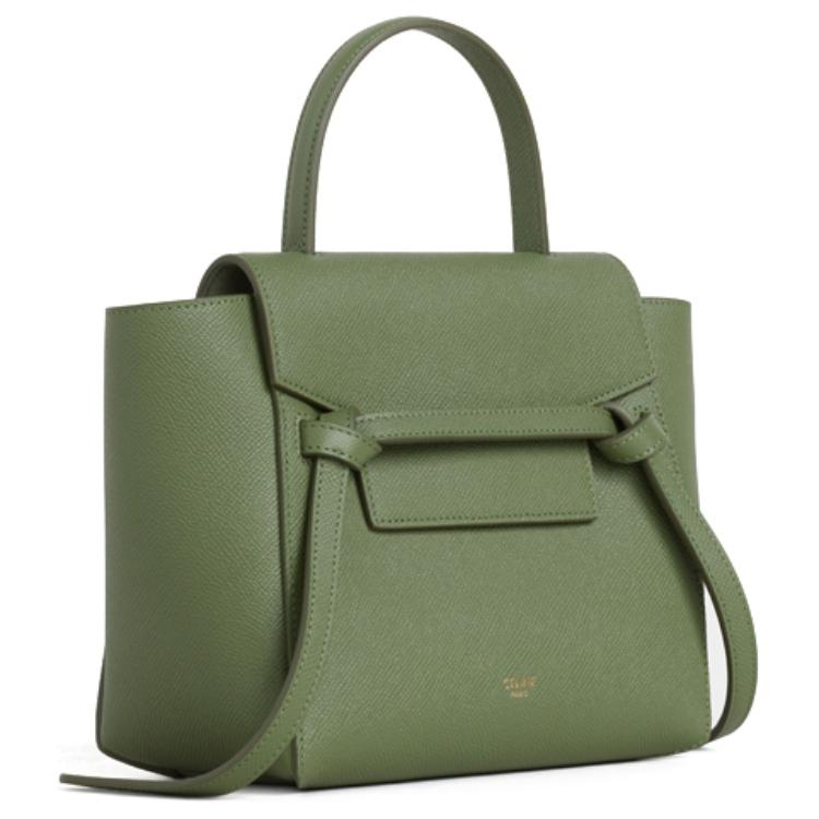 CELINE Calfskin Handbag, Shoulder Bag, Crossbody Bag Women's Candy Color/Matcha Green