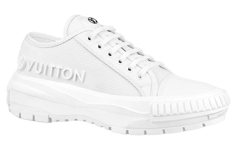 LOUIS VUITTON Squad Trainers 'White With Brown' Women's