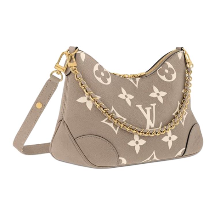 LOUIS VUITTON Boulogne Crossbody Bag Women's Dove Gray/Cream
