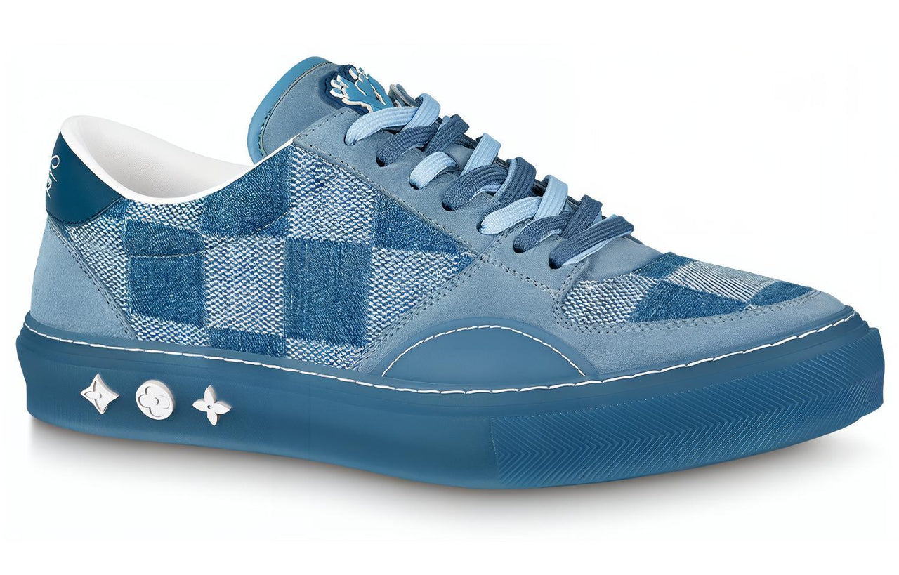 LOUIS VUITTON Ollie Sneakers 'Blue Plaid Mesh' 1A9YT6
