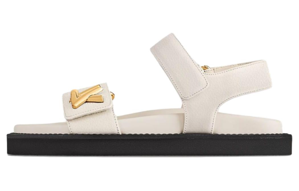 LOUIS VUITTON LV Sunset Strap Sandals Women's Beige