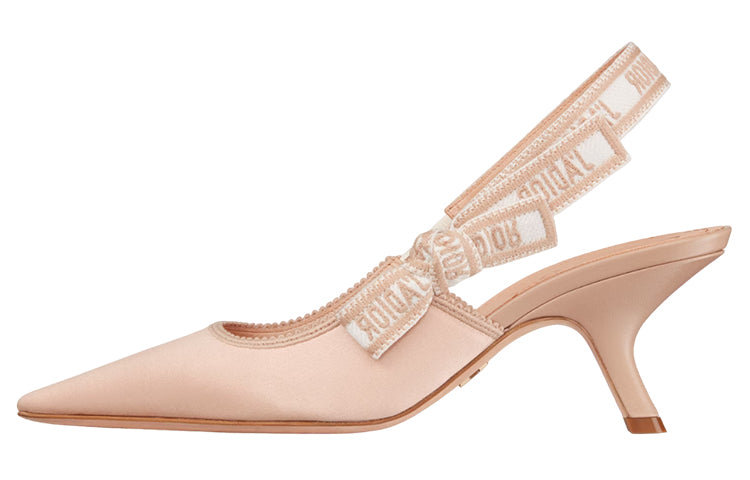 DIOR J'Adior Irregular Heel High Heels 6.5cm Women's Nude