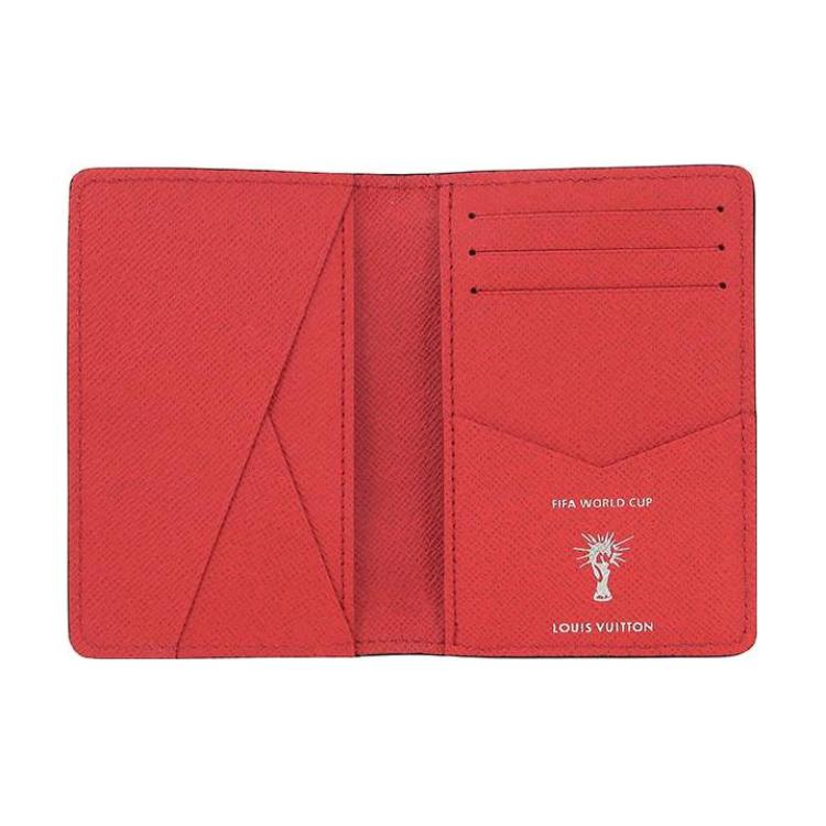 LOUIS VUITTON Epi Leather Wallets Card Holders Regular Men's Red White