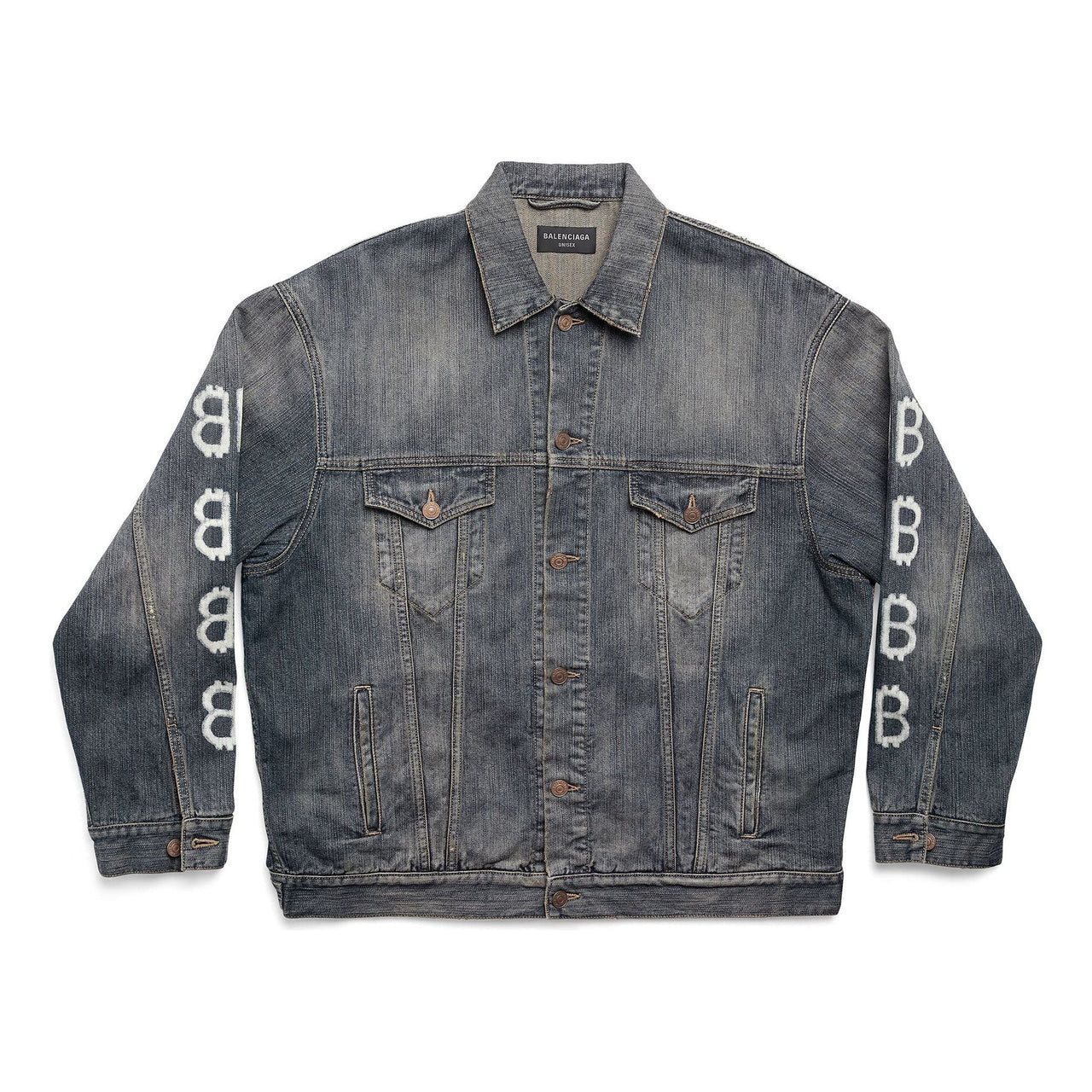 Balenciaga Crypto Large Fit Jacket 'Light Blue' 750983TNW654036