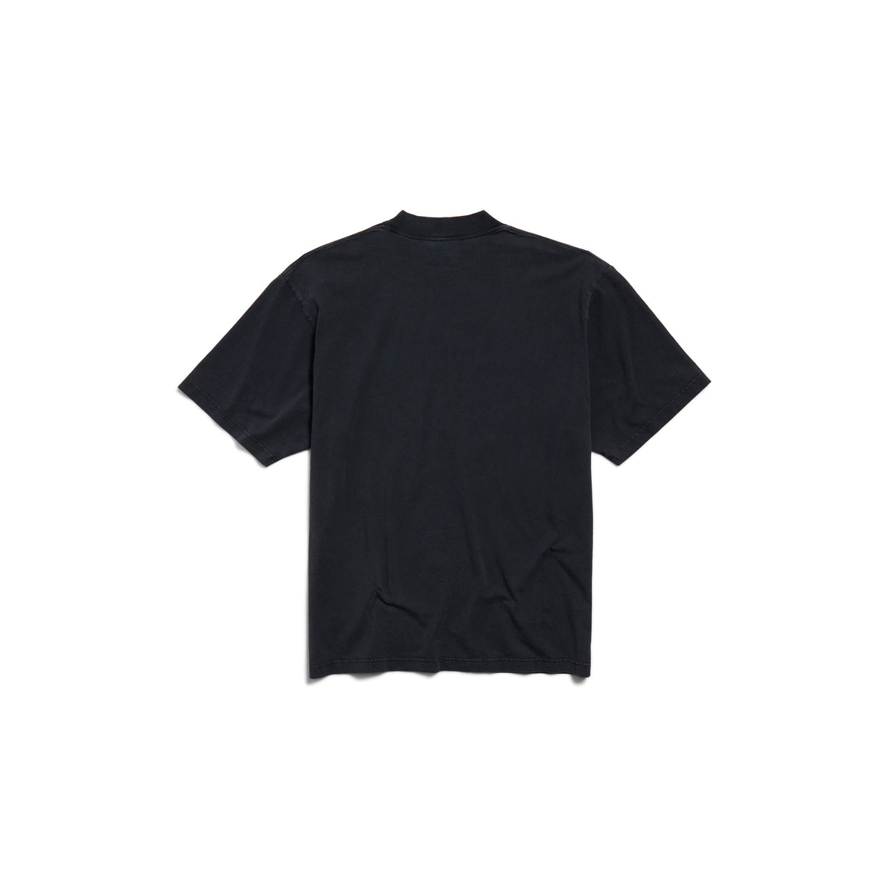 (WMNS) Balenciaga I Love Paris & Balenciaga T-shirt Medium Fit 'Black Faded' 764235TRVU91041