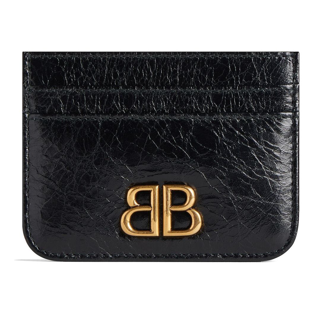 (WMNS) Balenciaga Monaco Card Holder 'Black' 7654632AAXB1000