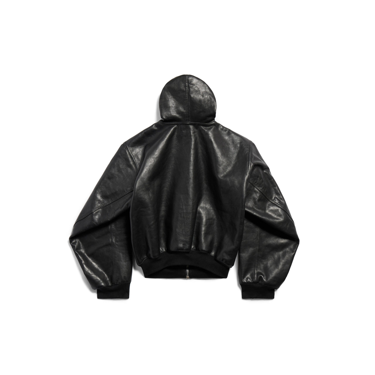 (WMNS) Balenciaga Lined Zip-up Hoodie Large Fit 'Black' 790311TQS141000