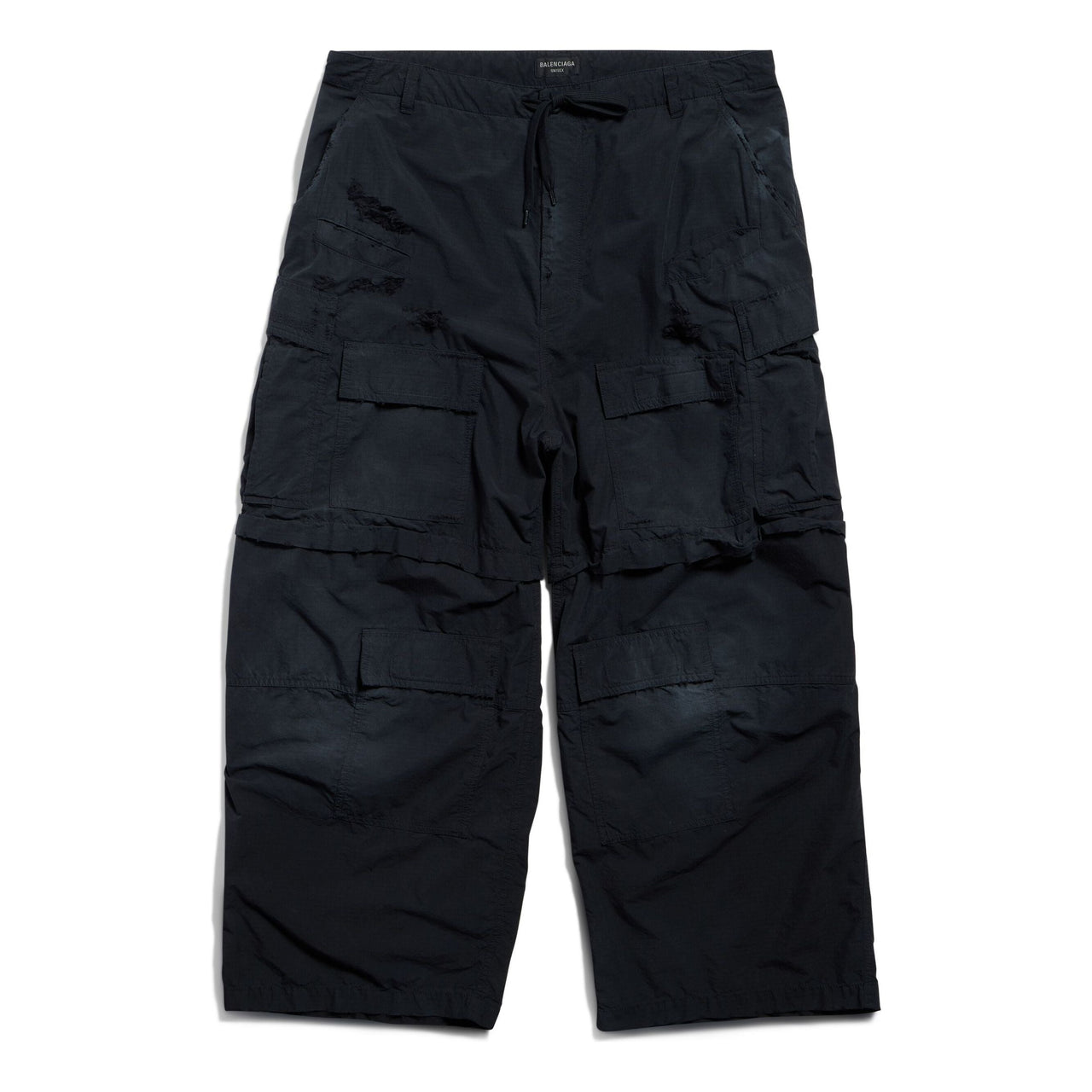 (WMNS) Balenciaga Large Cargo Pants 'Black' 803458TQM101000