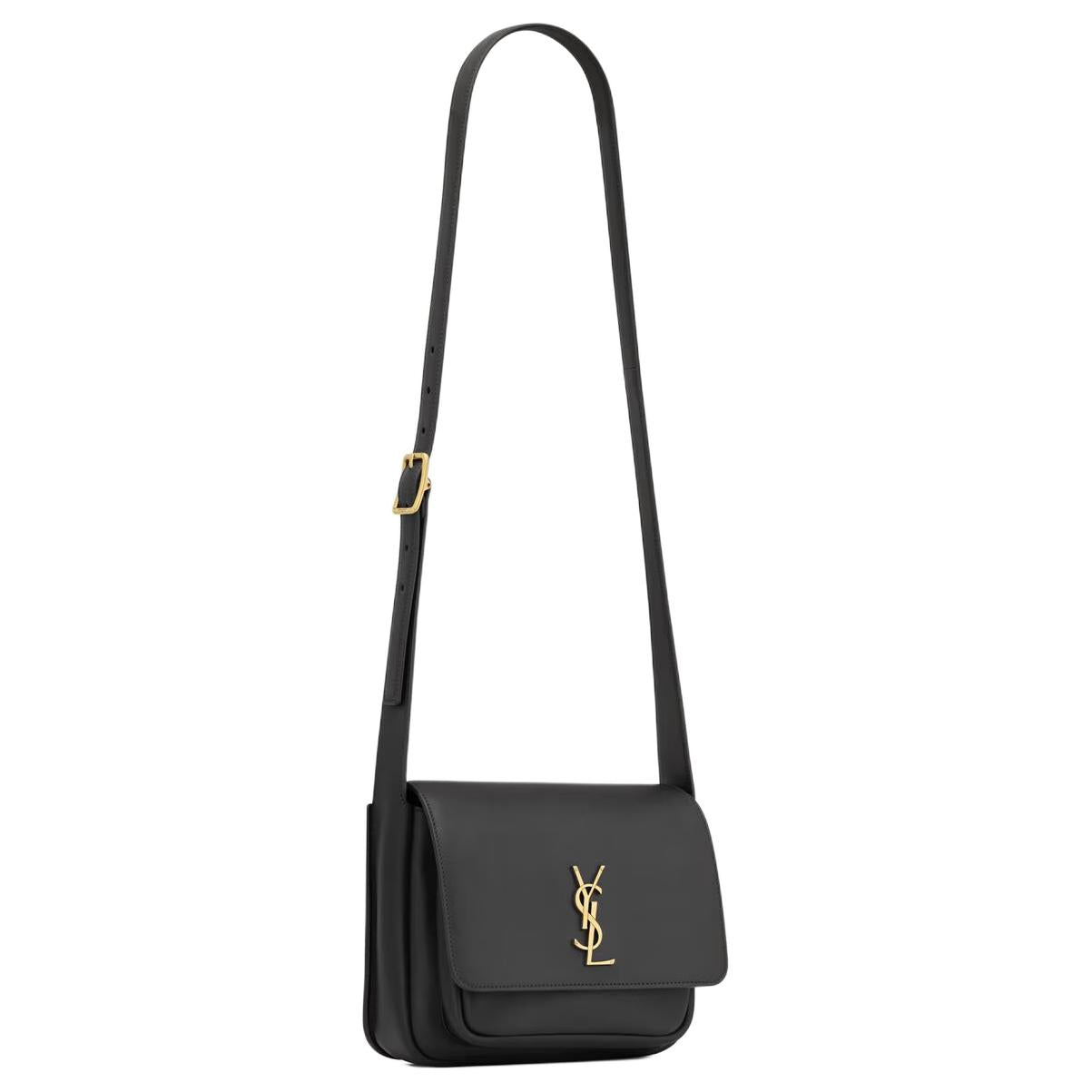 SAINT LAURENT Niki Leather Shoulder Bag Women's Black