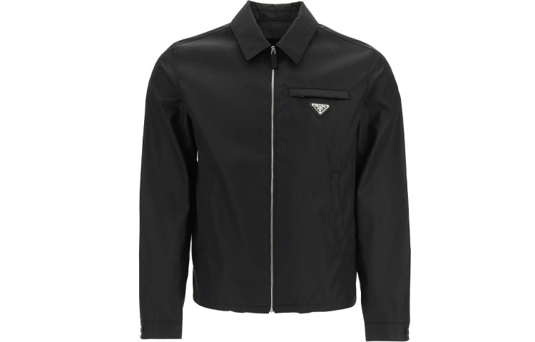 PRADA Logo Patch Blouson Jacket