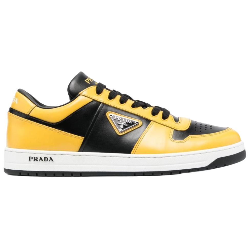 PRADA Prada Downtown Low-Top Skateboard Shoes Men's Yellow Black