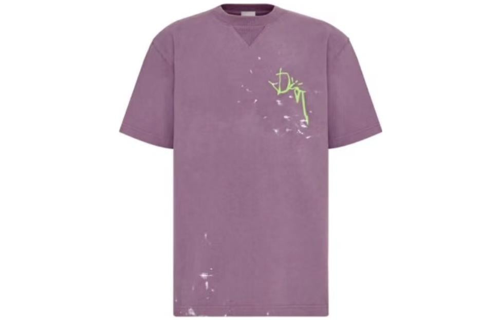 DIOR x Travis Scott Dior X Cactus Jack T Shirt Men's Pink Purple