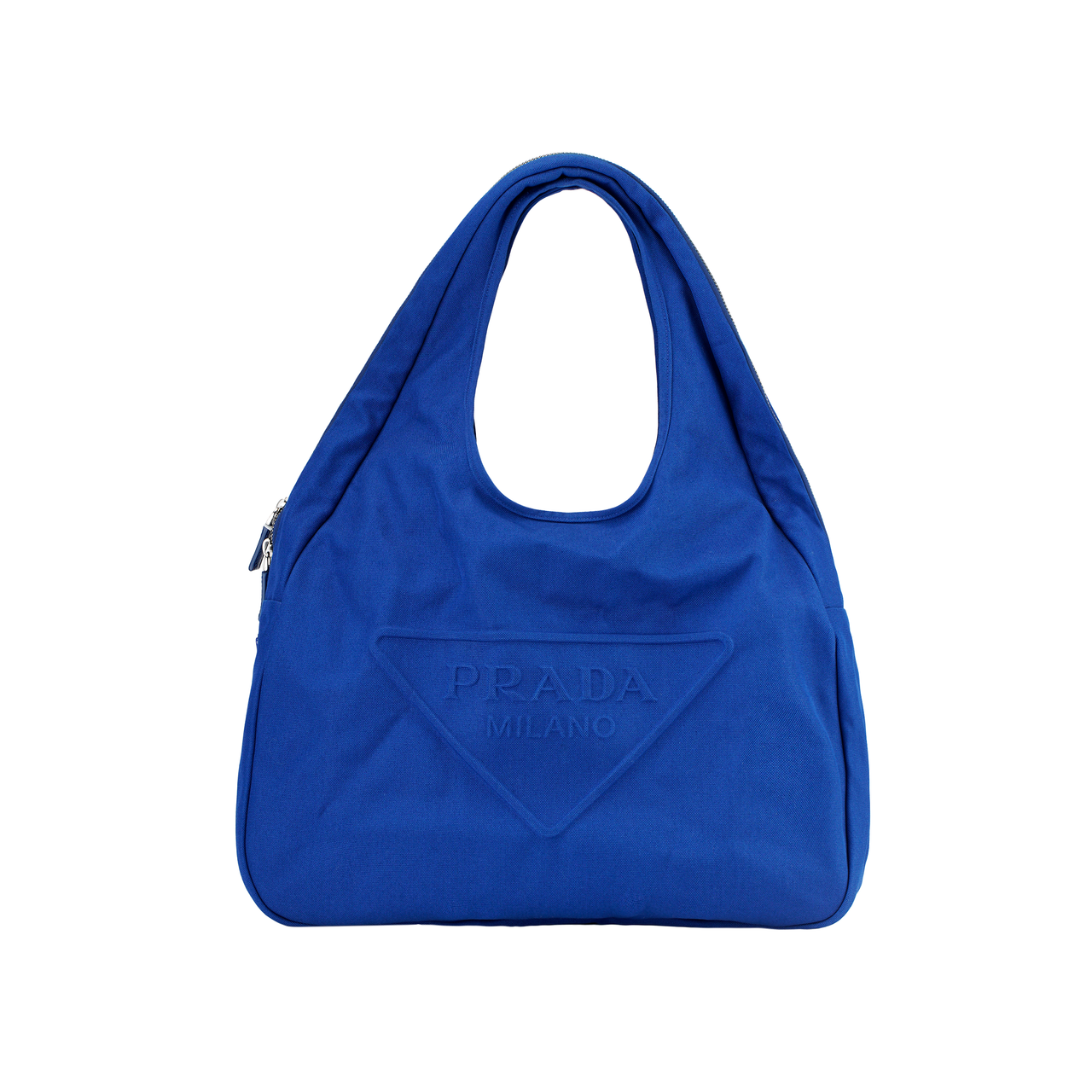 PRADA Hobo Canvas Hobo Bag Canvas Bag One Shoulder Handbag Regular Men's Cobalt Blue