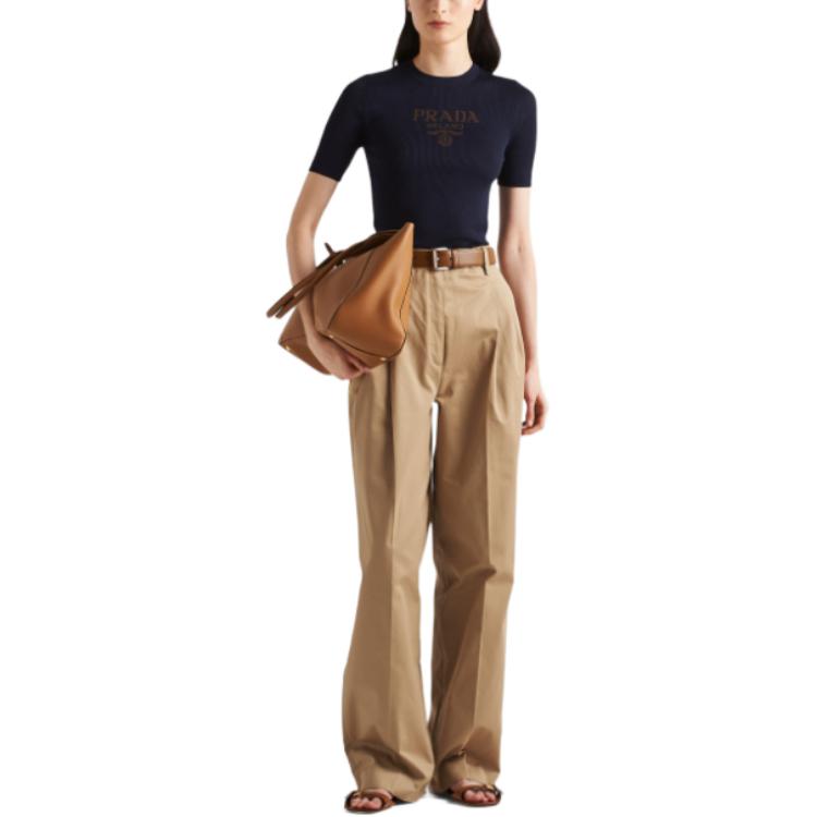 PRADA SS24 Regular T Shirt Women's Blue