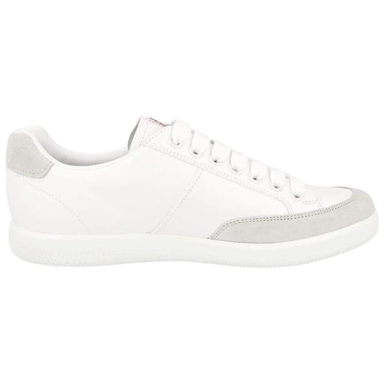 PRADA Low Top Skateboard Shoes Men's White
