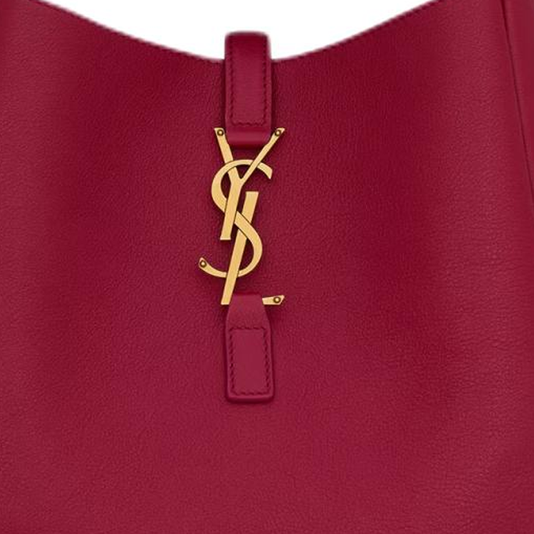 SAINT LAURENT LE5A7 Calfskin Shoulder Bag Trumpets Women's Rose Red