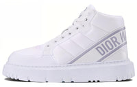 DIOR Women's D-Player 'Quilted Nylon - White Grey'