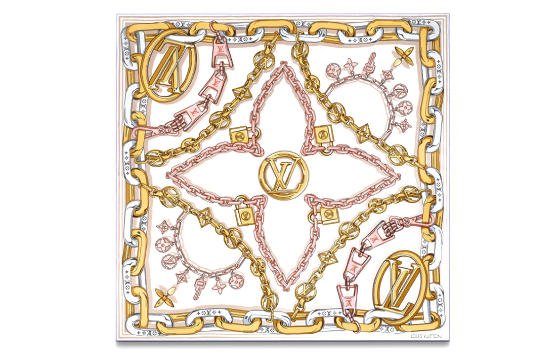 LOUIS VUITTON Bejeweled Square 90