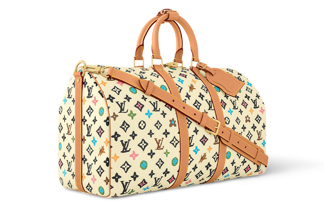 LOUIS VUITTON By Tyler The Creator Keepall Bandouliere 45 Vanilla Craggy Monogram
