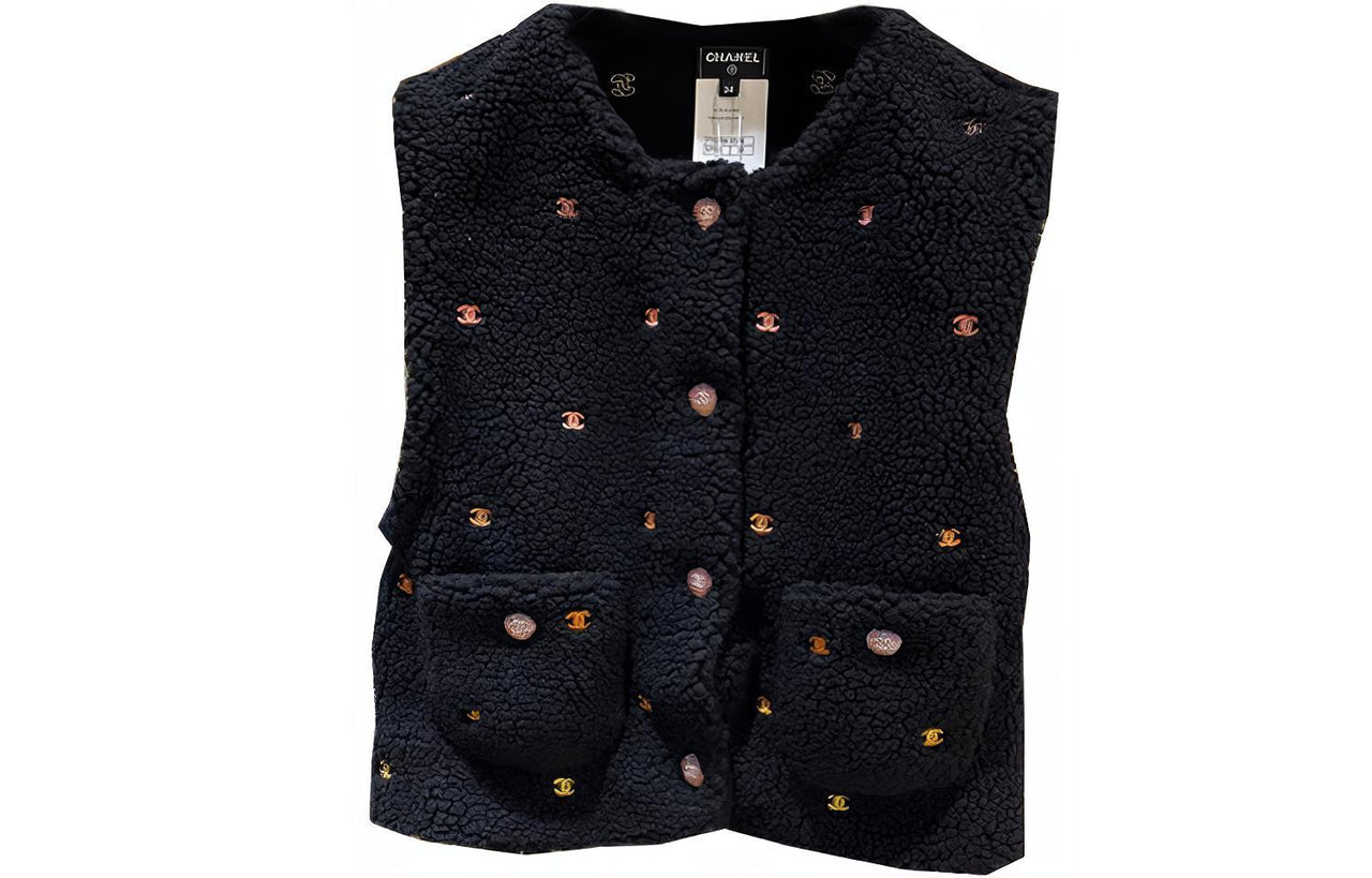 CHANEL Vests Women's Black