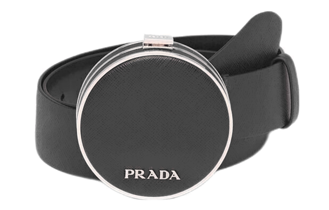 PRADA Leather Belts Women's Black