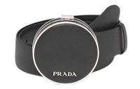 PRADA Leather Belts Women's Black