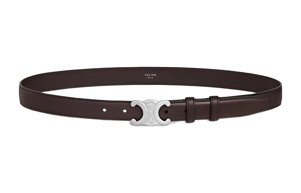 CELINE Medium Triomphe Belt In Natural Calfskin