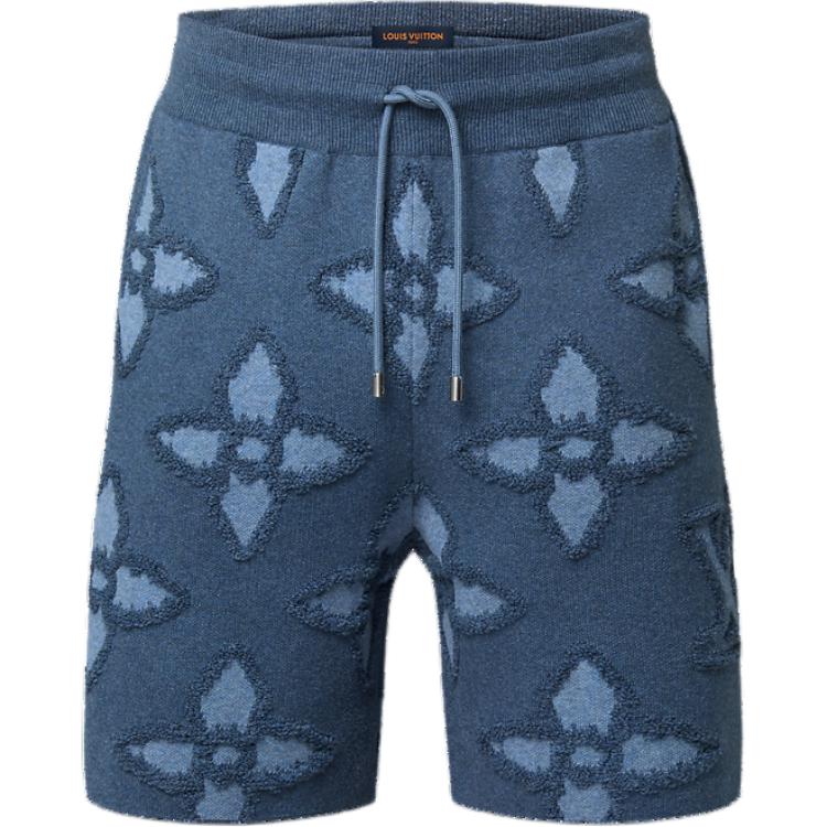 LOUIS VUITTON Textured Cotton Knit Shorts