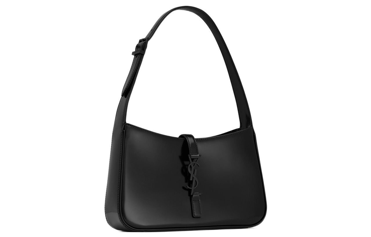 SAINT LAURENT LE5A7 Cow Leather Shoulder Bag Hobo Bag Handbag Shoulder Bag Women's Black