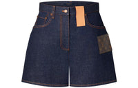 LOUIS VUITTON SS23 Denim Shorts Women's Blue