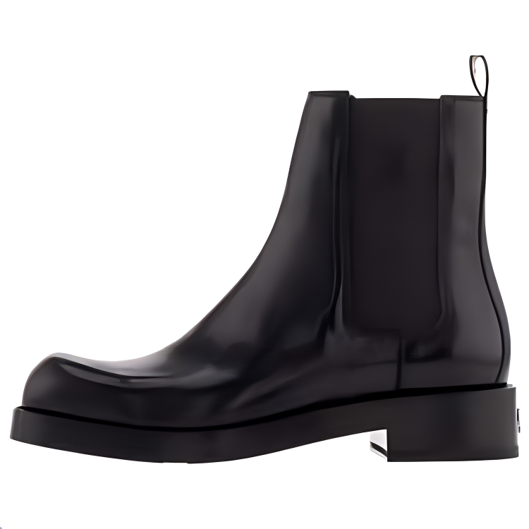 LOUIS VUITTON Short Chelsea Boots Men's Black