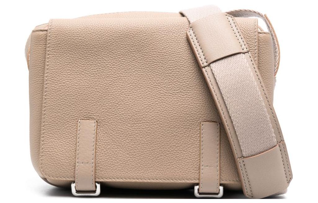 LOEWE Soft Grain Cow Leather Messenger Bag, Shoulder Bag, Crossbody Bag Extra Small Men's Sand