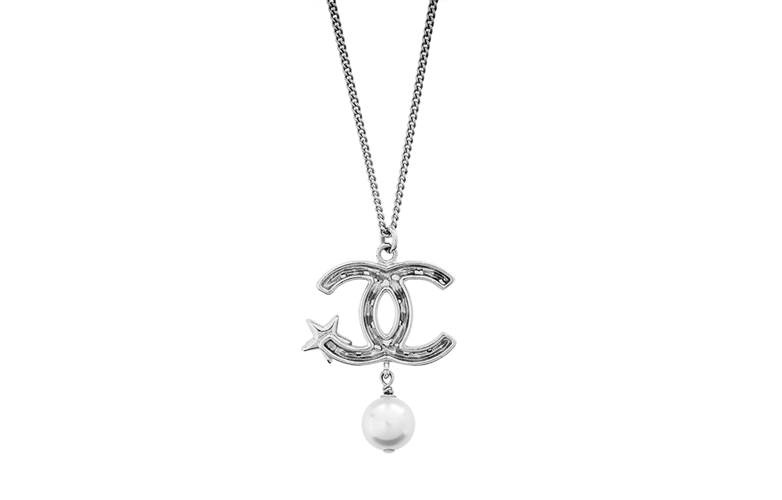 CHANEL 2014 Cc Faux-pearl Necklace