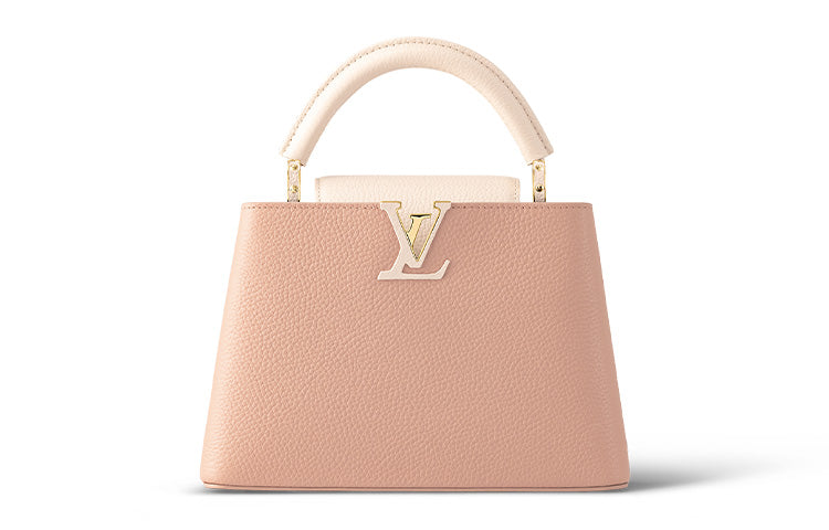 LOUIS VUITTON Capucines Taurillon Leather Capusin Shoulder Crossbody Handbag Small Size Women's Pink