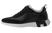 HERMES Bouncing Abrasion Resistant Low Top Casual Shoes Men's Black