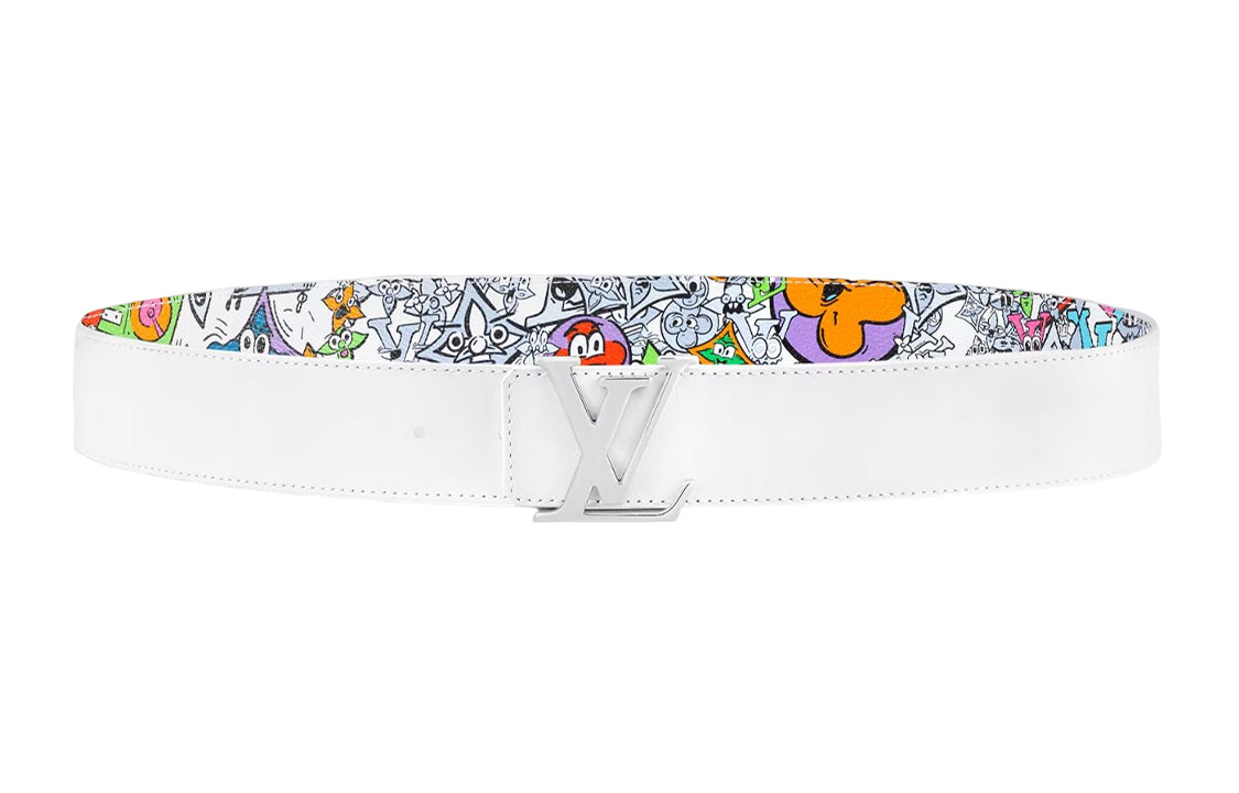 LOUIS VUITTON Leather Belts Unisex Multicolor Width 4cm