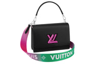 LOUIS VUITTON Twist Mm Epi Grained Leather Black/Pink/Green Gradient