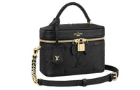 LOUIS VUITTON Vanity Cow Leather Makeup Box Shoulder Bag Regular Women's Black