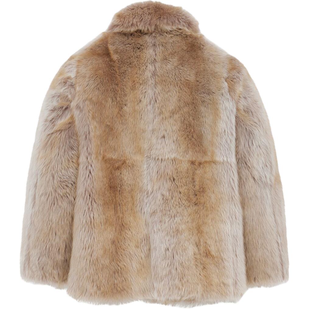 SAINT LAURENT FW24 Fur Women's Pink White