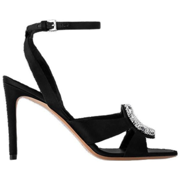 LOUIS VUITTON MET Strap Sandals 9cm Women's Black