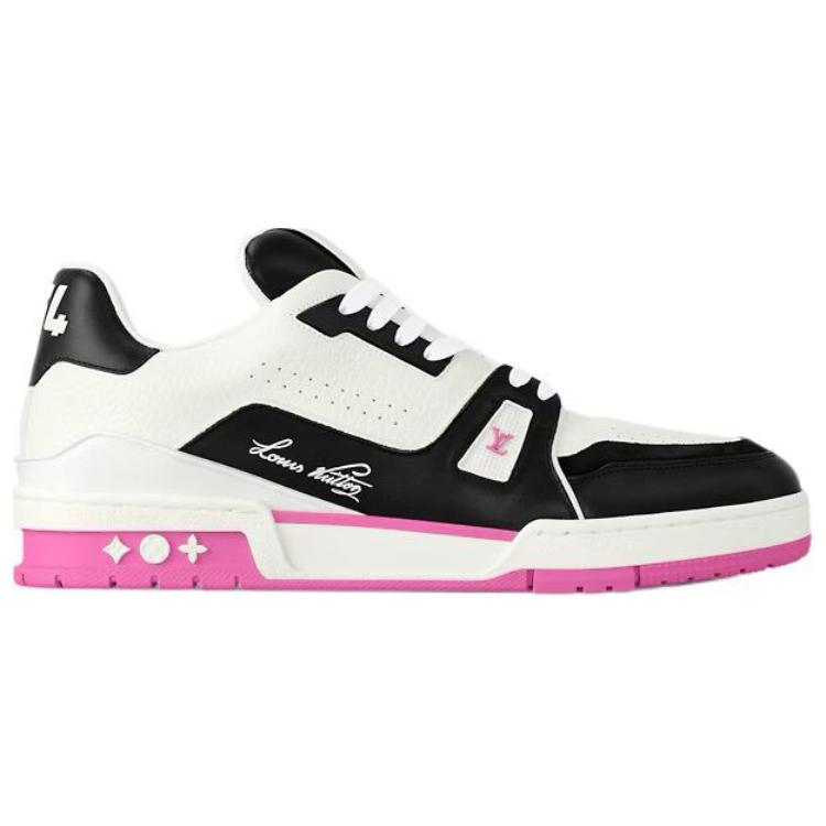 LOUIS VUITTON Trainer Low-Top Skateboard Shoes Women's Pink