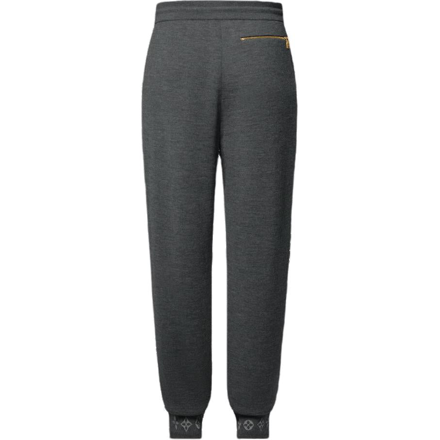 LOUIS VUITTON Double Face Knit Wool Travel Pants