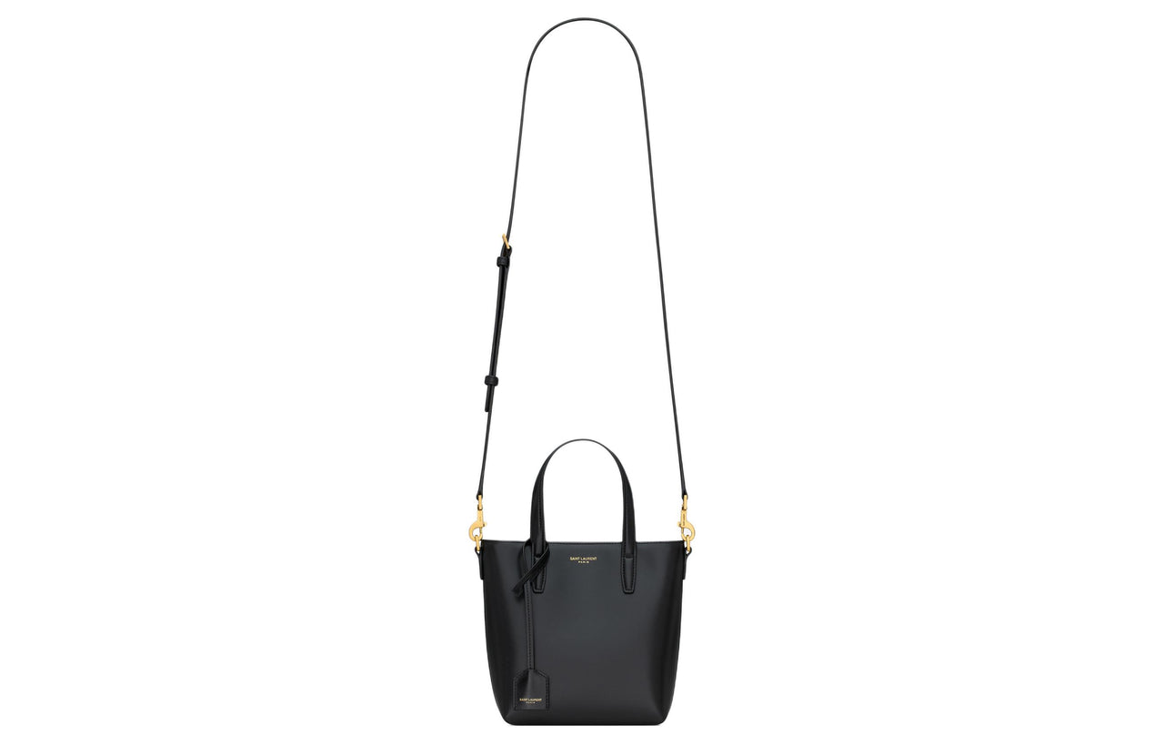 SAINT LAURENT Cow Leather Handbag Shoulder Bag Crossbody Bag Mini Women's Black