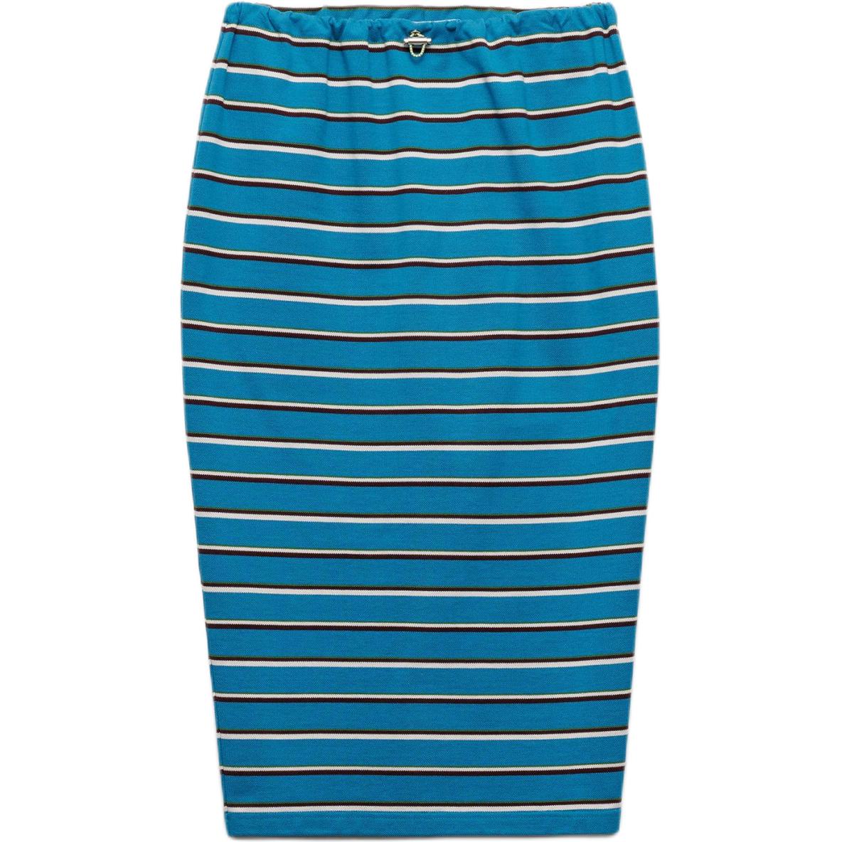 PRADA Striped Midi Skirt