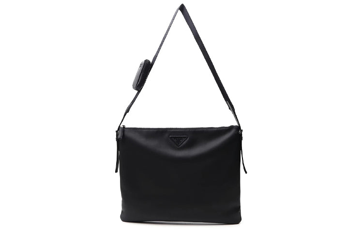 PRADA Calfskin Crossbody Bag Regular Men's Black